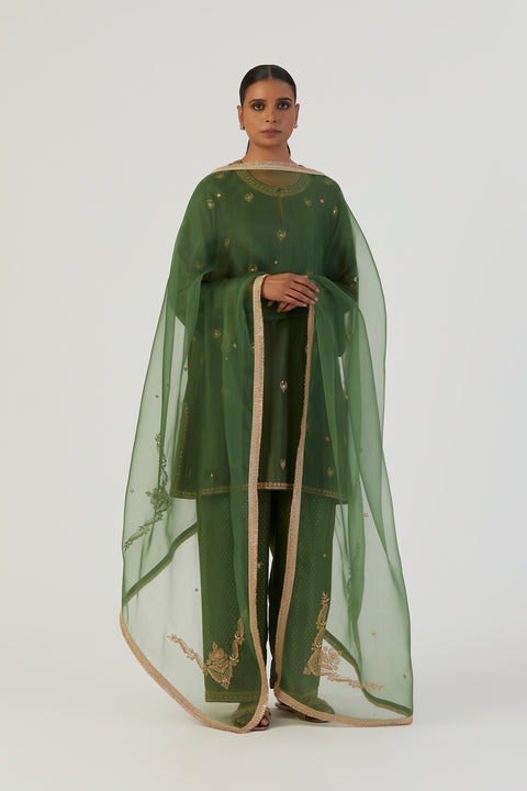 Uri Dupatta-Green