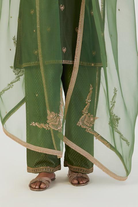 Uri Dupatta-Green