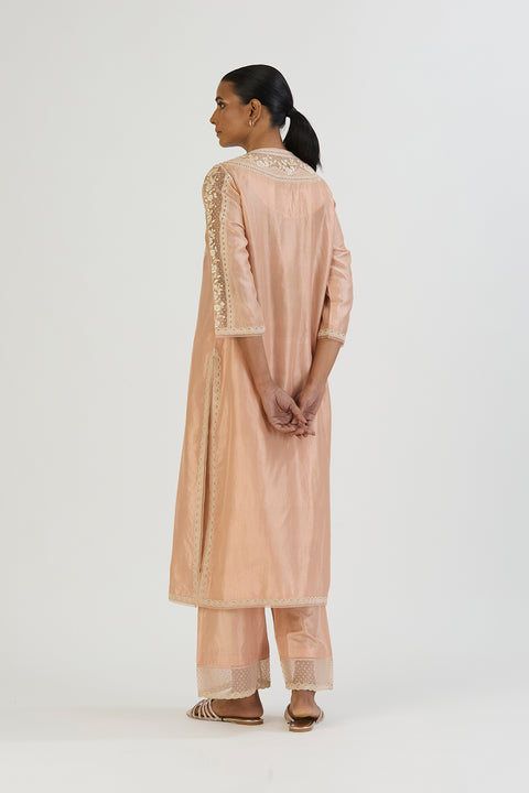 Inaayat Kurta and Pant-Peach