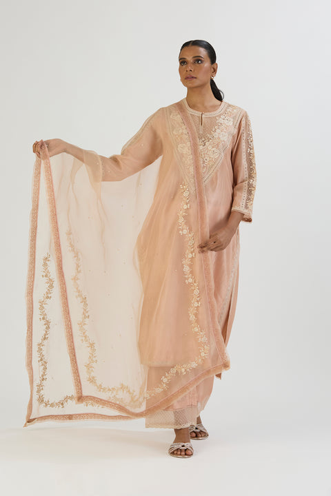 Sanah Dupatta-Peach