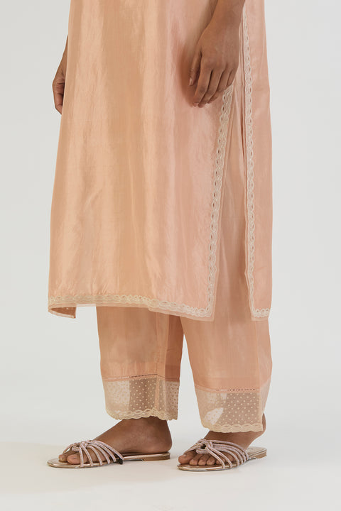 Inaayat Kurta and Pant-Peach