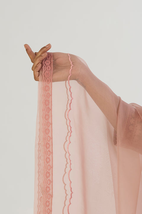 Yuvika Dupatta-Salmon Pink