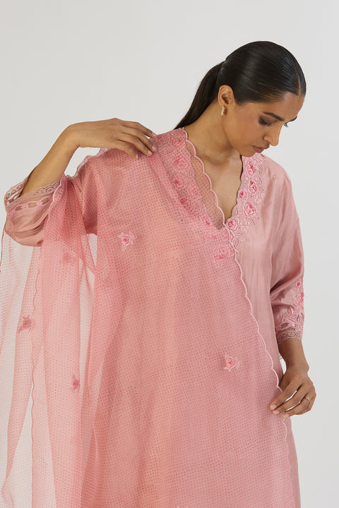 Jitika Dupatta-Salmon Pink
