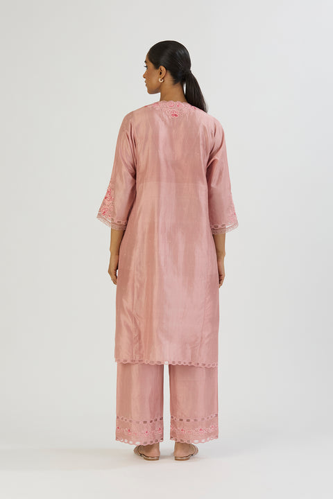 Ikaya Kurta and Pant-Salmon Pink