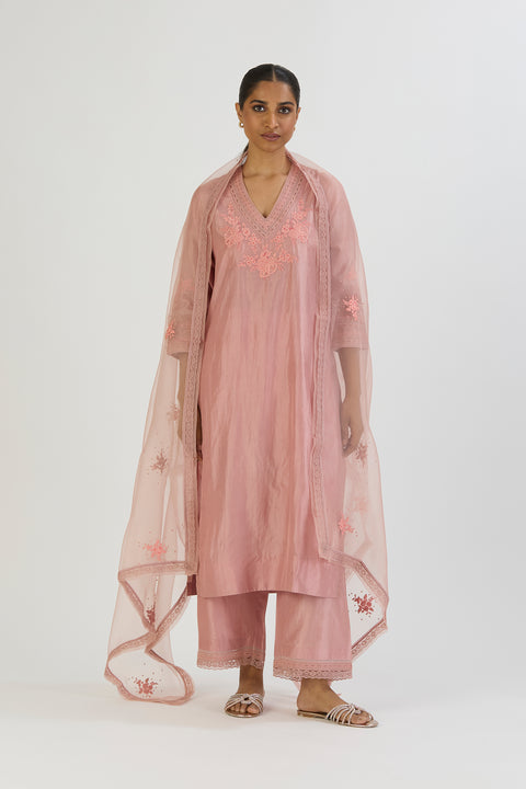 Ritika Dupatta-Salmon Pink