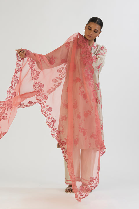 Edha Dupatta-Dark Pink