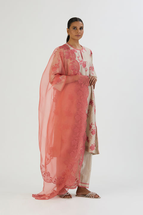 Uditi Kurta and Pant-Sage Blue