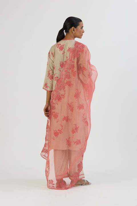 Edha Dupatta-Dark Pink