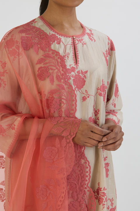 Edha Dupatta-Dark Pink