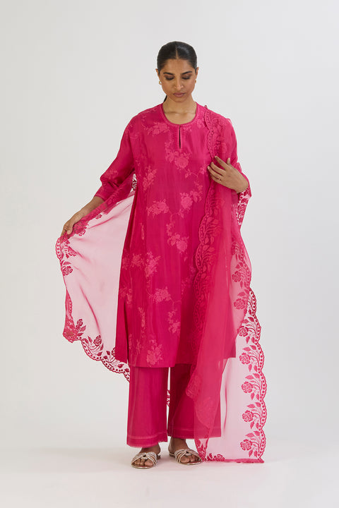 Uditi Kurta and Pant-Fuschia
