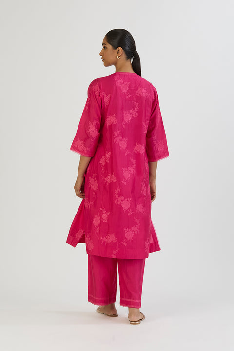 Uditi Kurta and Pant-Fuschia