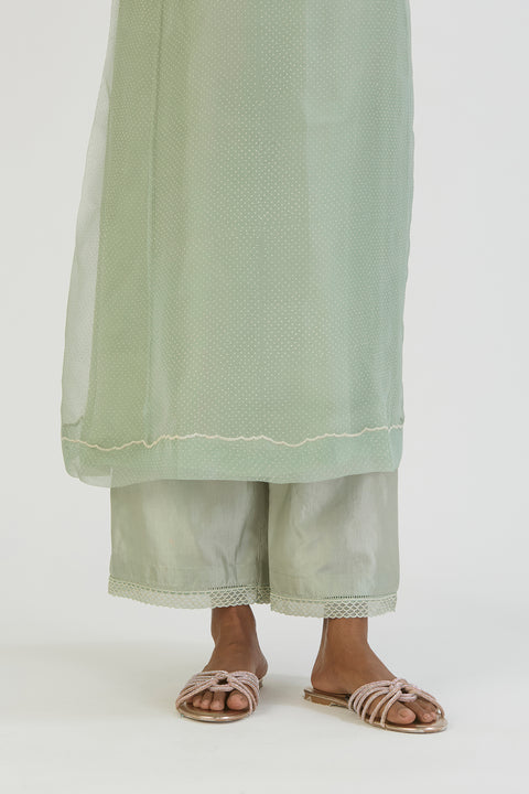 Janki Kurta and Pant-Sage Blue