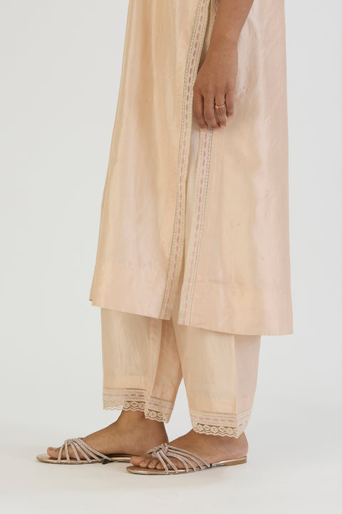 Pallavi Kurta and Pant-Light Pink