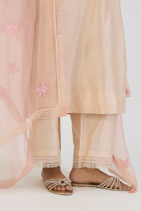 Pallavi Kurta and Pant-Light Pink