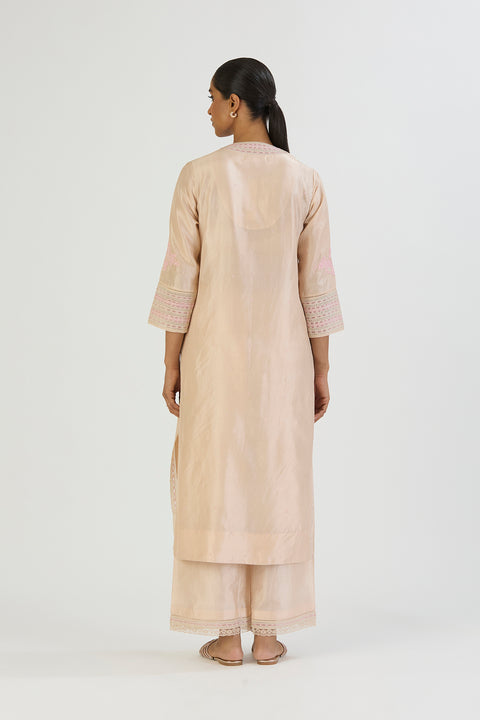 Pallavi Kurta and Pant-Light Pink