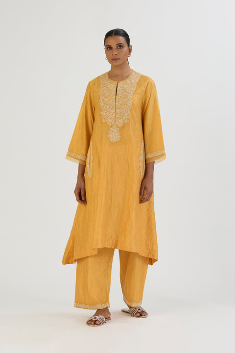 Vaidehi Kurta and Pant-Yellow