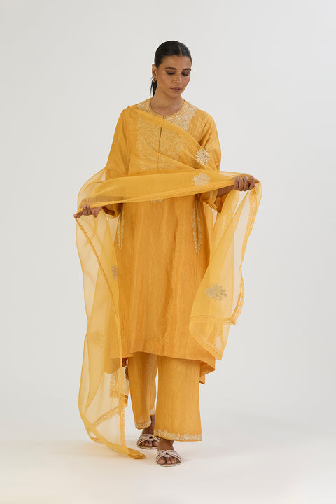 Vaidehi Kurta and Pant-Yellow