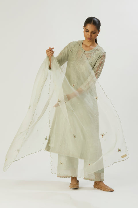 Jitika Dupatta-Sage Blue