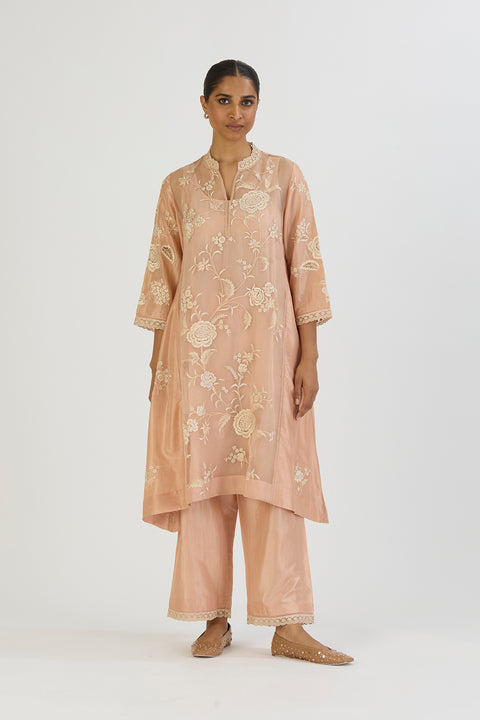 Tara Kurta and Pant-Light Pink