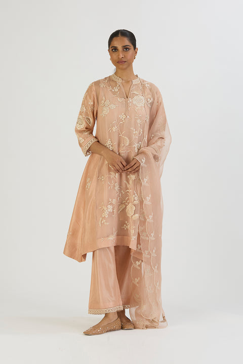 Tara Kurta and Pant-Light Pink