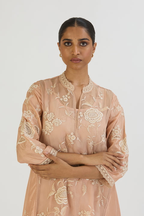 Tara Kurta and Pant-Light Pink