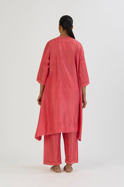 Vaidehi Kurta and Pant-Coral
