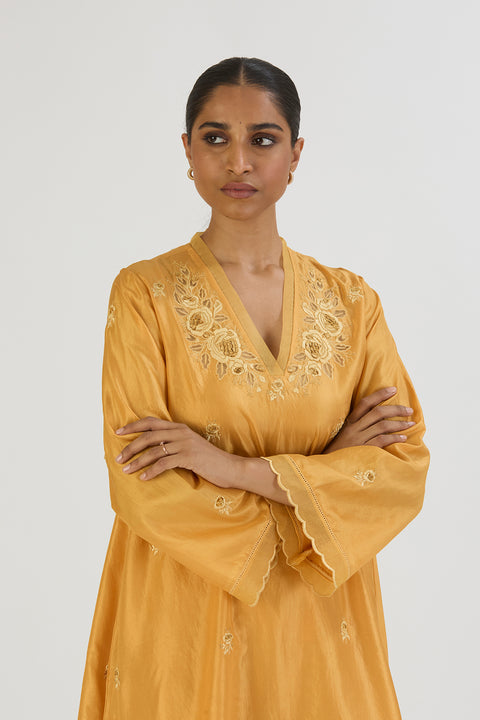 Ferah Kurta and Pant-Yellow