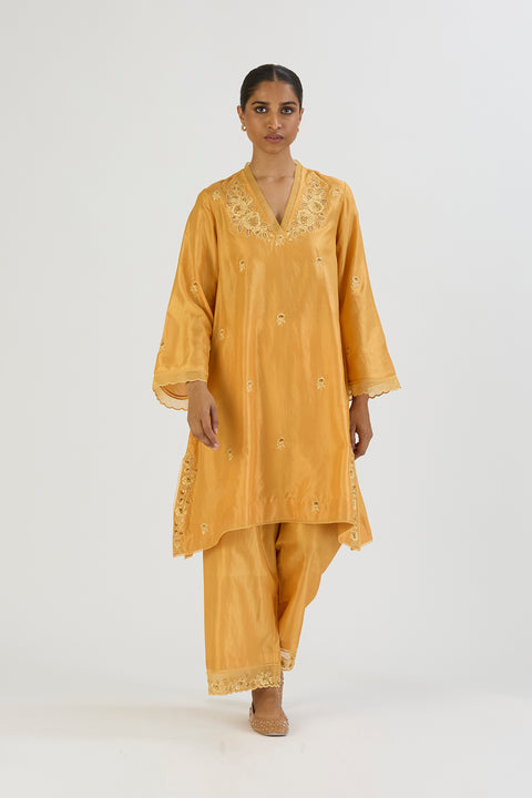 Ferah Kurta and Pant-Yellow