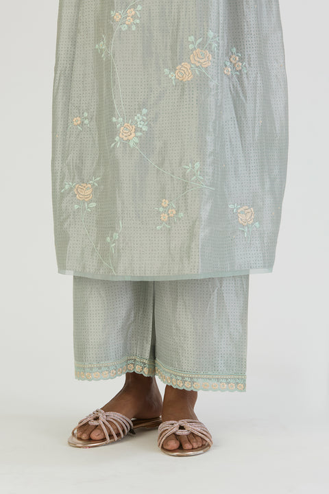 Janvi Kurta and Pant-Blue