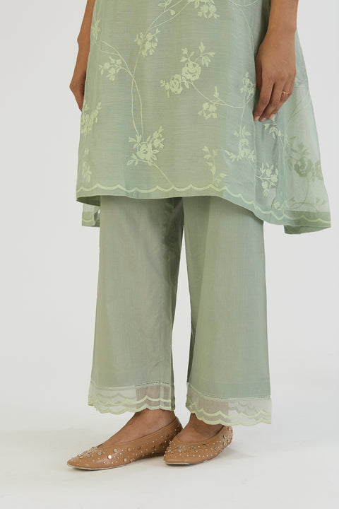 Bela Kurta and Pant-Sage Blue