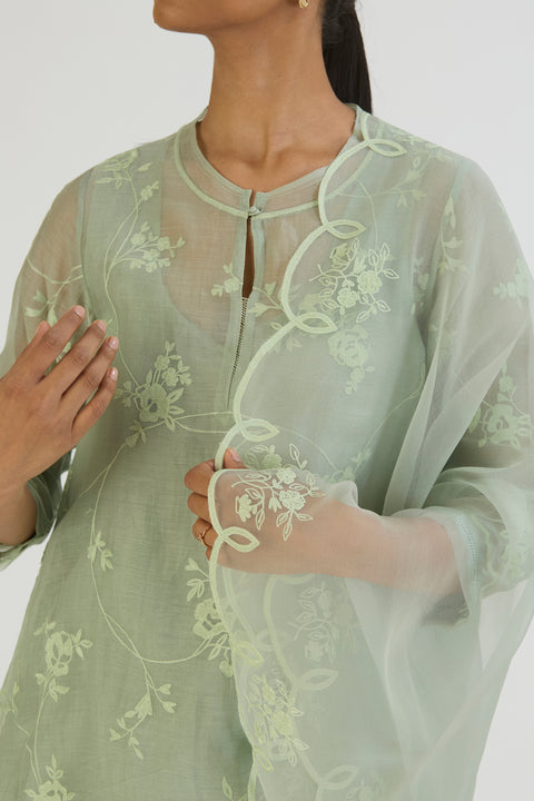 Urvi Dupatta-Sage Blue