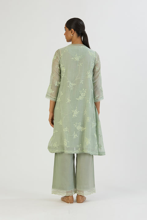 Bela Kurta and Pant-Sage Blue
