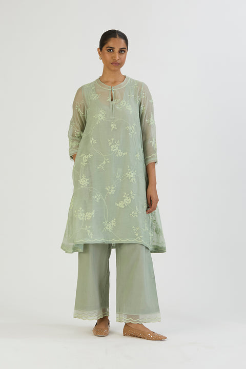 Bela Kurta and Pant-Sage Blue