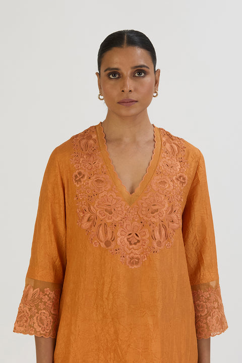 Isha Kurta and Sharara-Orange