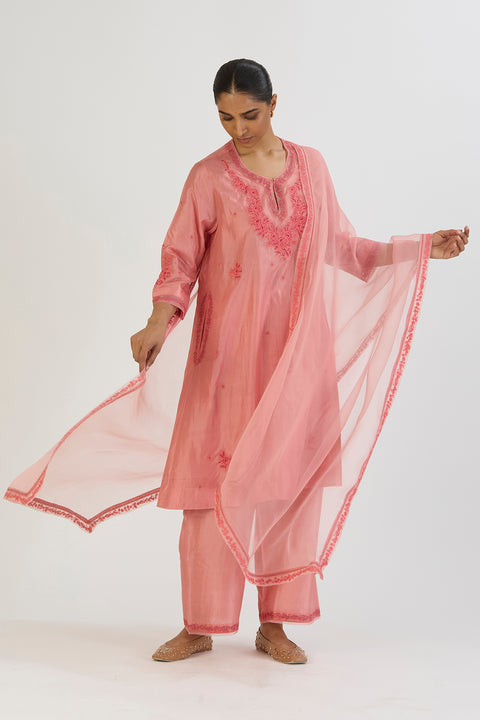 Ojaswi Kurta and Pant-Pink