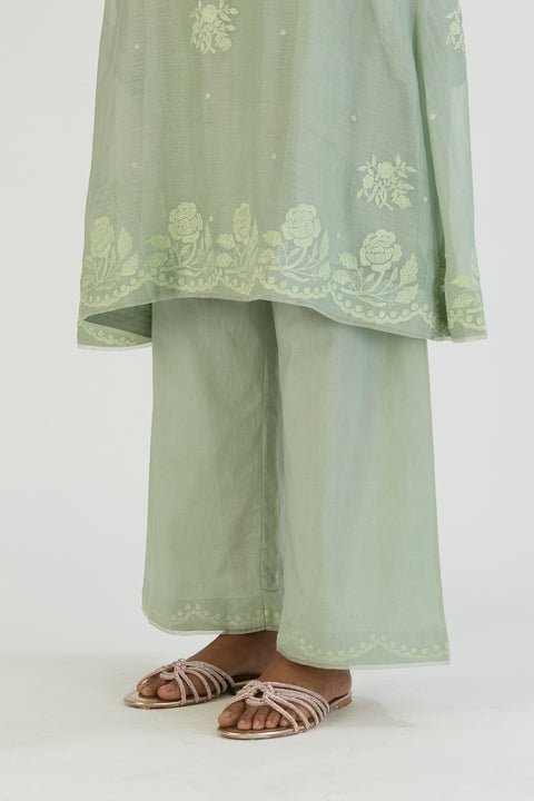 Yami Kurta and Pant-Sage Blue