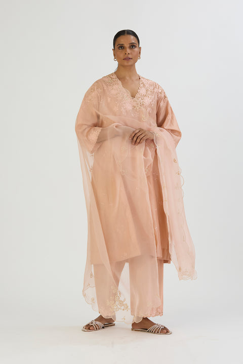 Lehar Dupatta-Light Pink