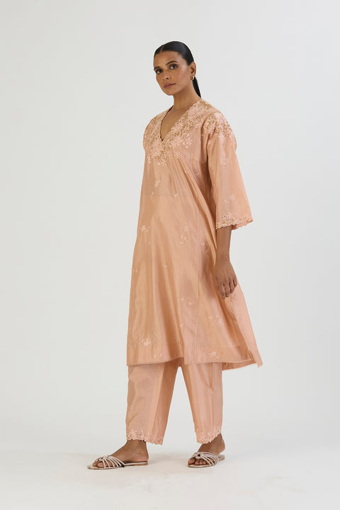 Diva Kurta and Pant-Light Pink