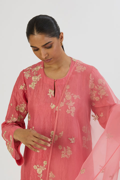 Juhi Dupatta-Coral