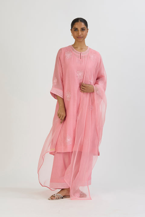 Aadhya Kurta and Pant-Bright Pink