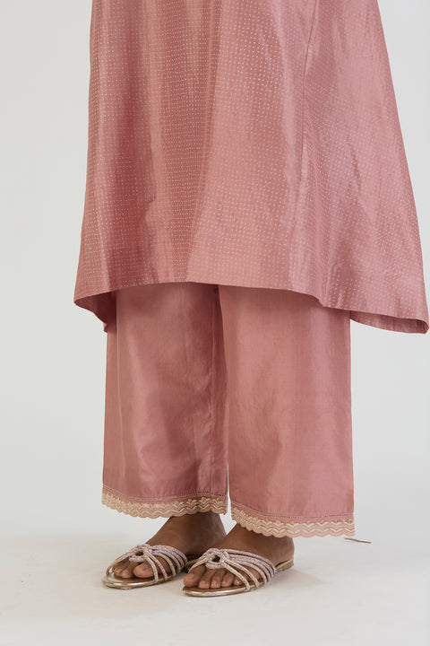 Dhara Kurta and Pant-Salmon Pink