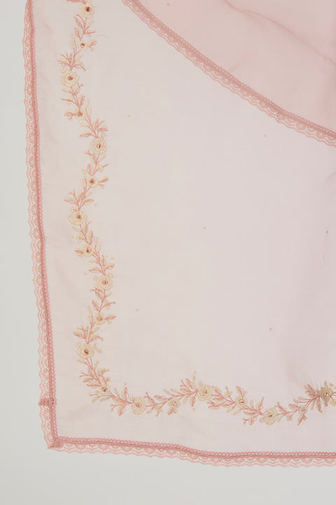 Sanah Dupatta-Salmon Pink