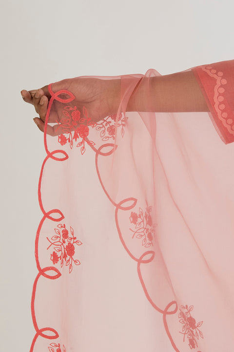 Urvi Dupatta-Dark Pink