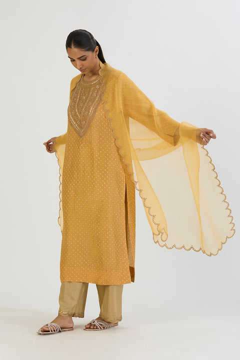 Sarah Dupatta-Yellow