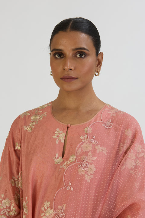 Sehar Dupatta-Salmon Pink