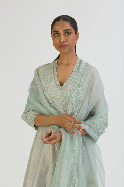 Sanah Dupatta-Light Blue