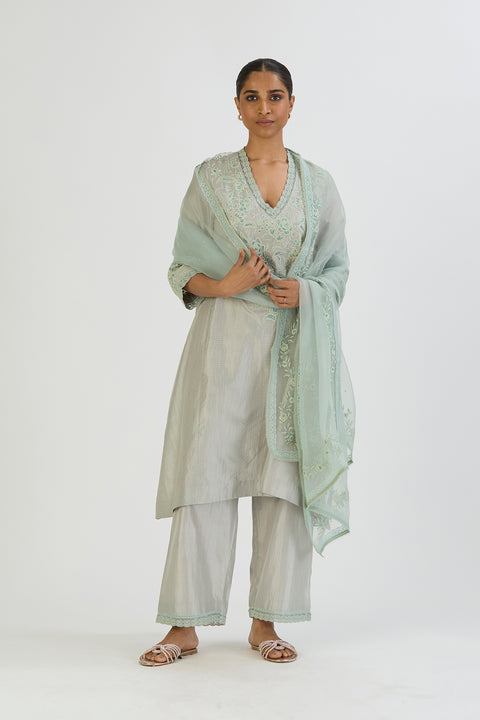 Dhara Kurta and Pant-Light Blue