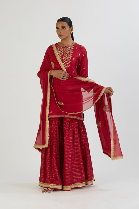 Saanj Dupatta-Red