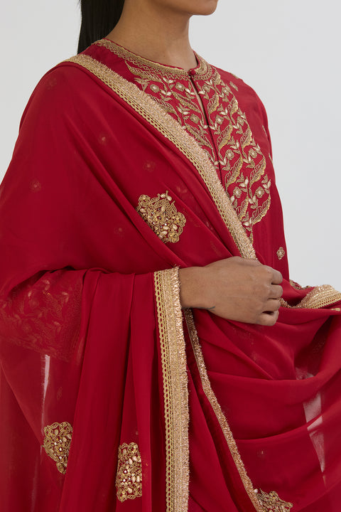 Saanj Dupatta-Red