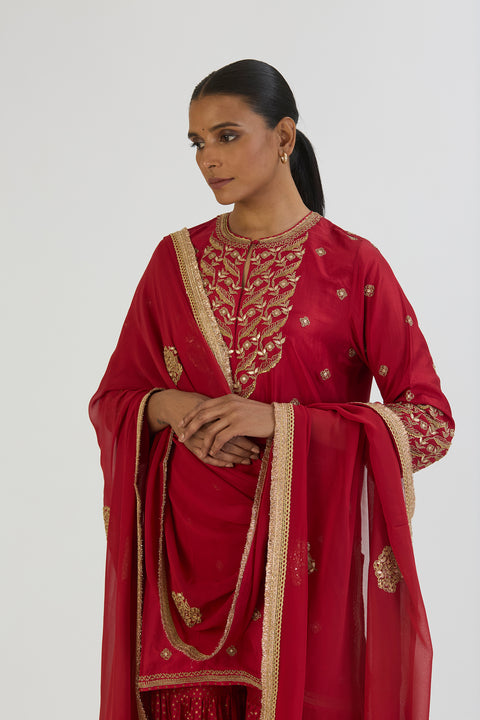 Saanj Dupatta-Red